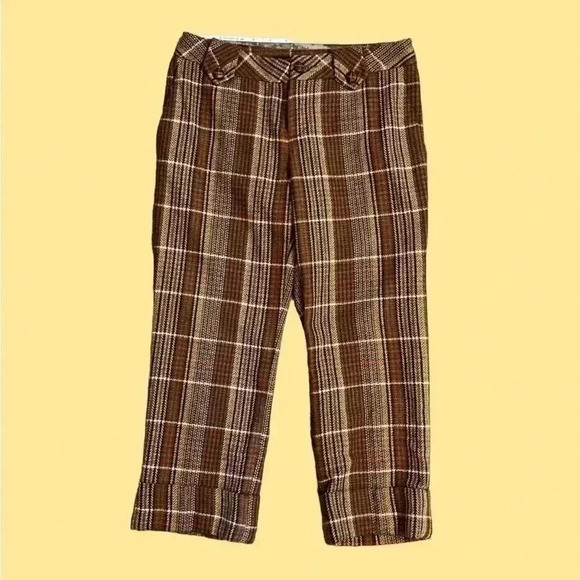 Zara Basics Tweed Cropped Pants Size 4 - Picture 1 of 6